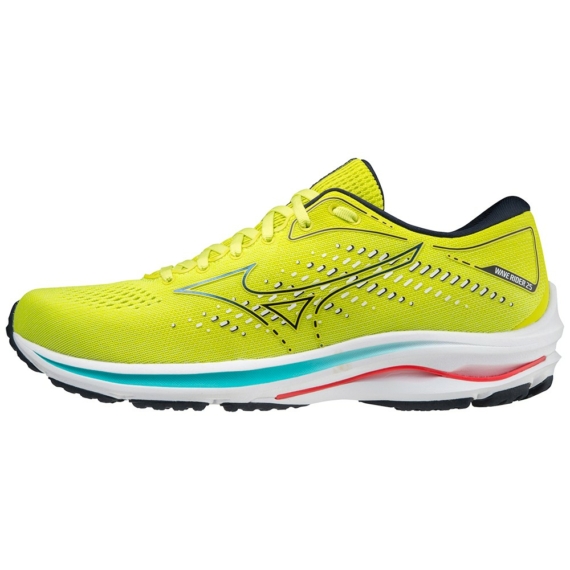 Mizuno WAVE RIDER 25 / Sunny Lime/Sky Captain/Ignition Red